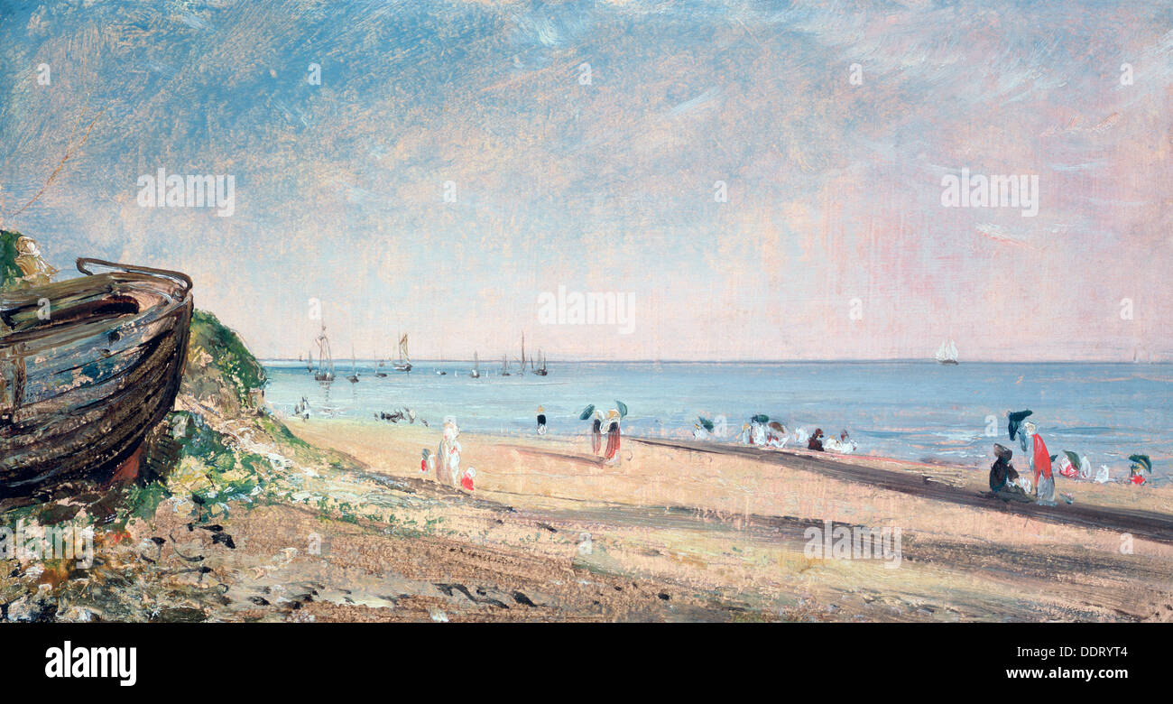" Spiaggia di Brighton', del xix secolo. Artista: John Constable Foto Stock