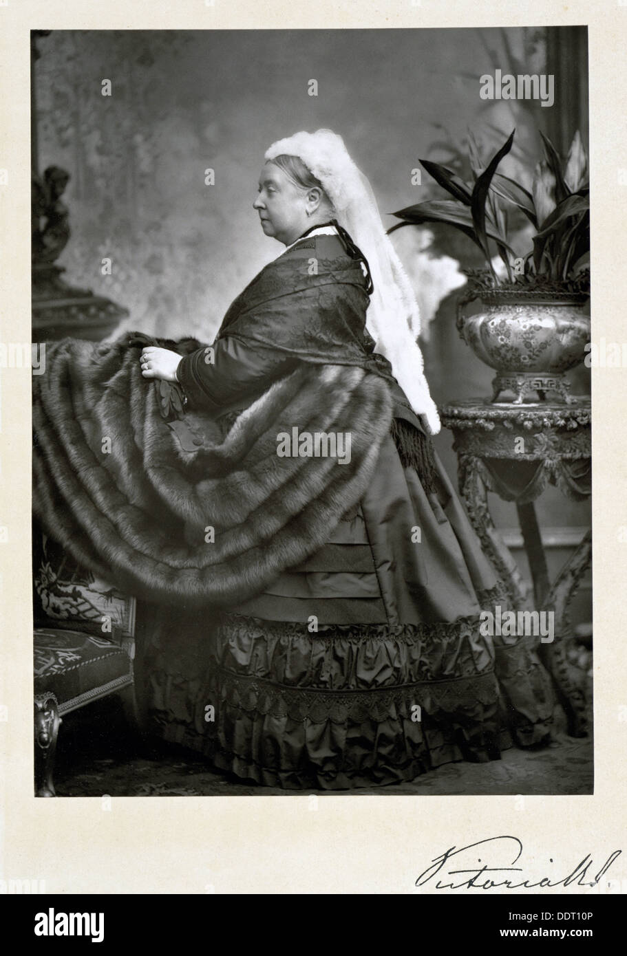 La regina Victoria, fine del XIX secolo. Artista: Walery Foto Stock