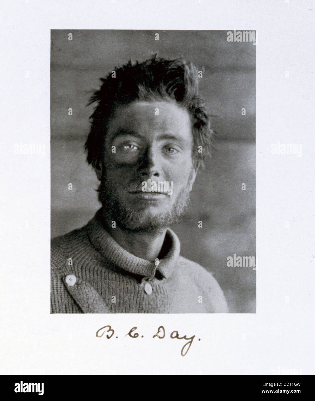 Bernard C giorno un membro del capitano Scott spedizione in Antartide, 1910-1913. Artista: Herbert Ponting Foto Stock