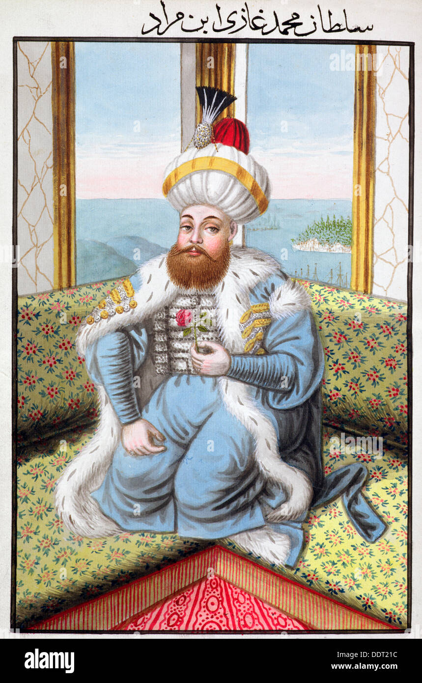 Mehmed II, Imperatore Ottomano, (1808). Artista: sconosciuto Foto Stock