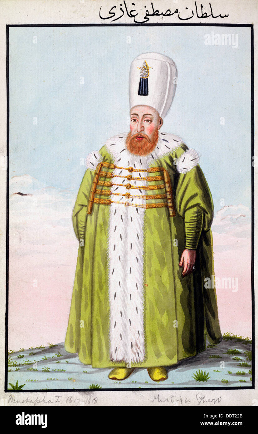 Mustafa I, imperatore Ottomano, (1808). Artista: John Young Foto Stock