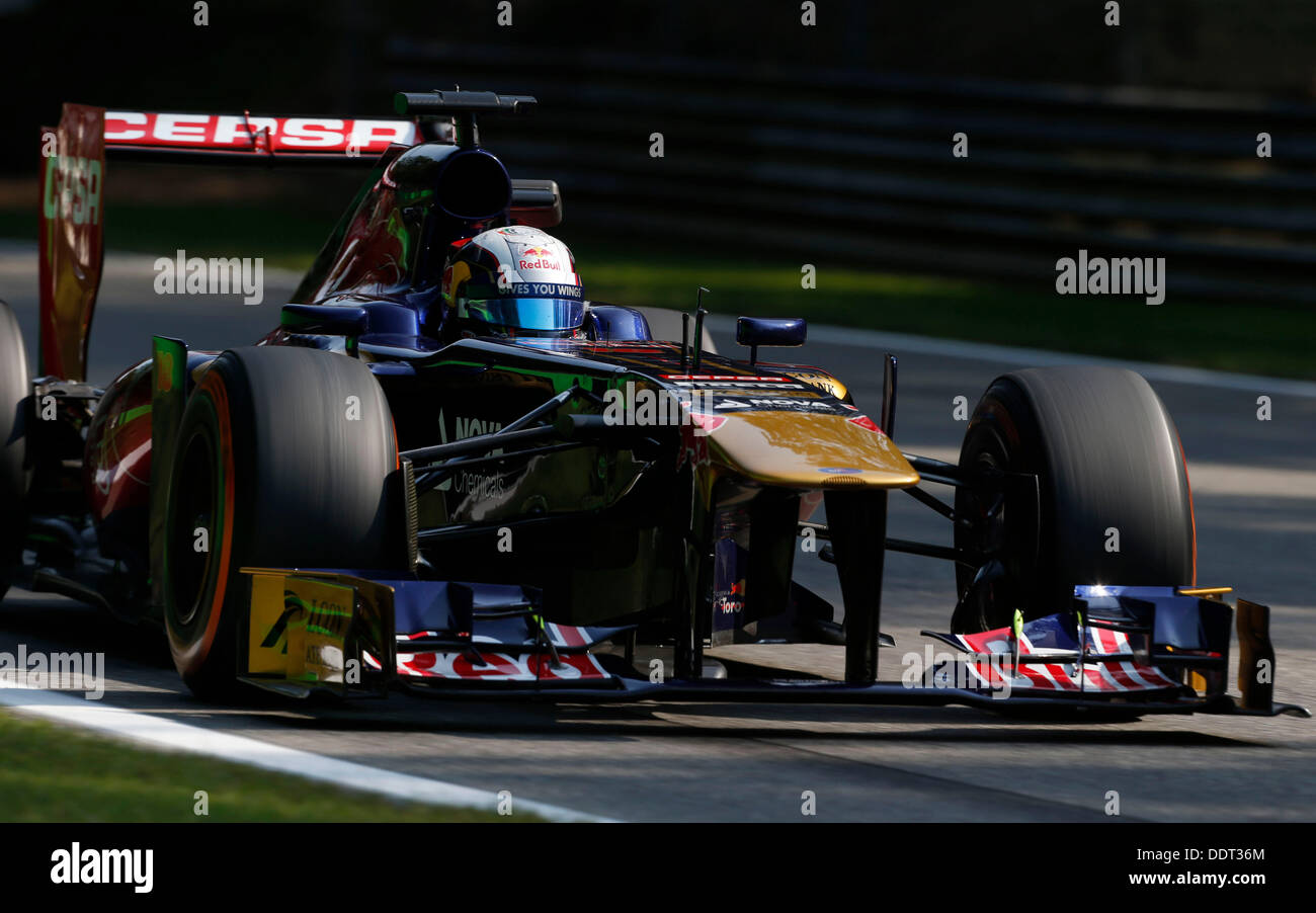 Monza, Italia. 06 Sep, 2013. Motorsports: FIA Formula One World Championship 2013, il Gran Premio d'italia, #18 Jean-Eric Vergne (FRA, la Scuderia Toro Rosso), Credit: dpa picture alliance/Alamy Live News Foto Stock