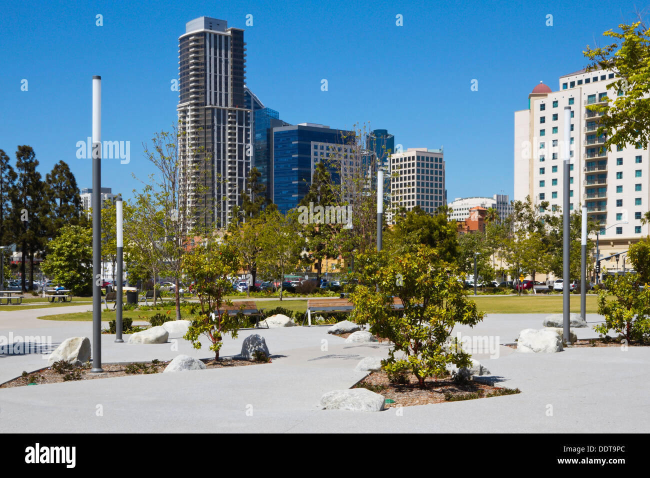 Giardino in centro a San Diego, California, Stati Uniti d'America Foto Stock