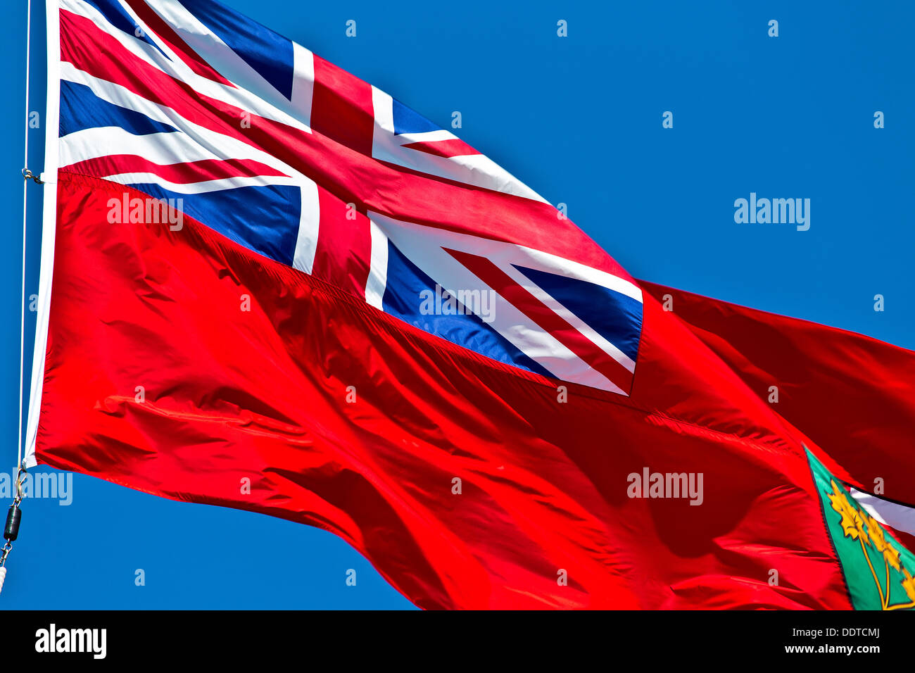 Bandiera della provincia di Ontario Canada Foto Stock