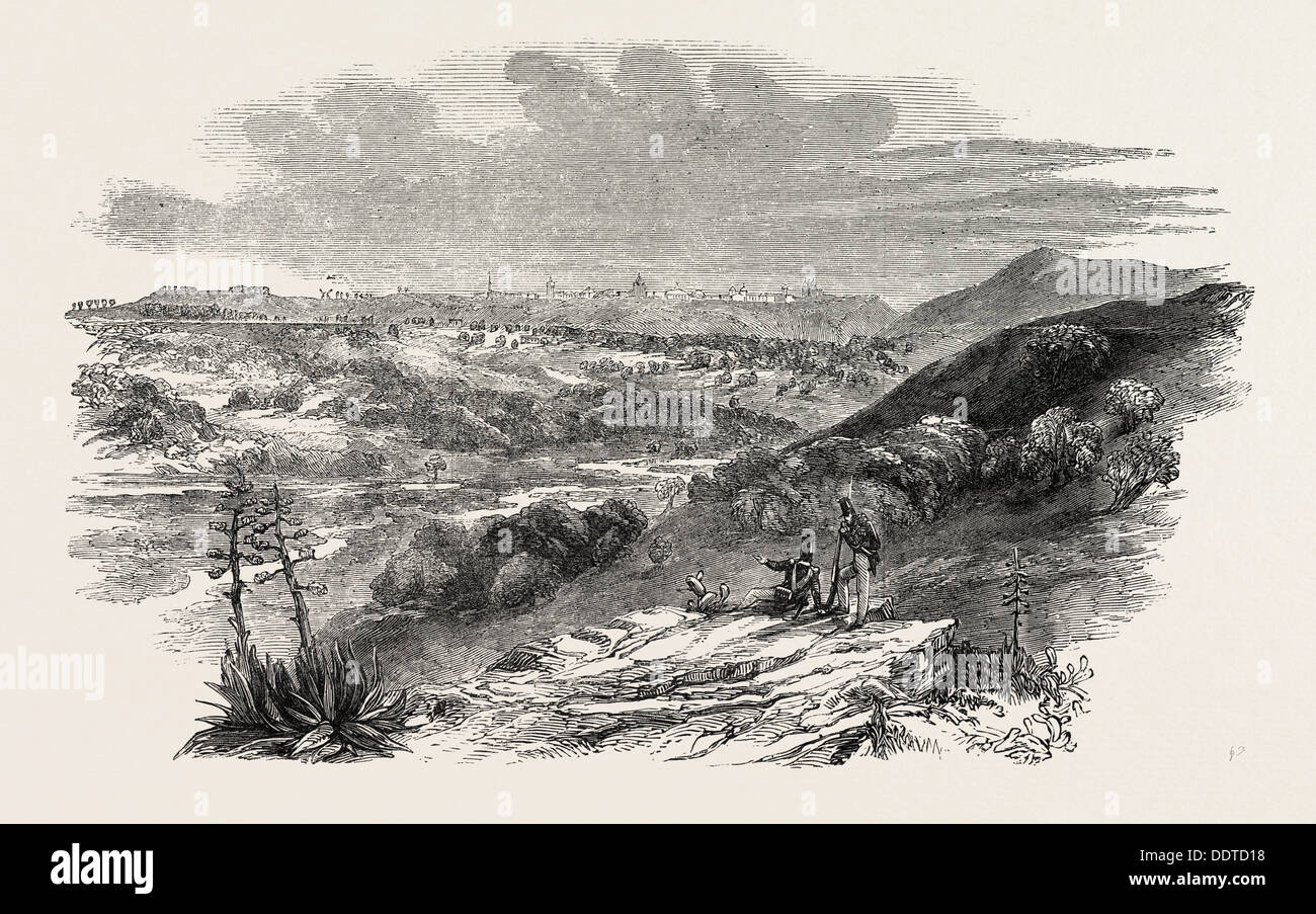 SANTAREM, Portogallo, 1851 l'incisione Foto Stock