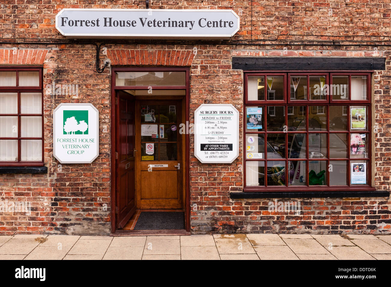 La casa di Forrest Vetinary Centro in Bedale , North Yorkshire , Inghilterra , Inghilterra , Regno Unito Foto Stock