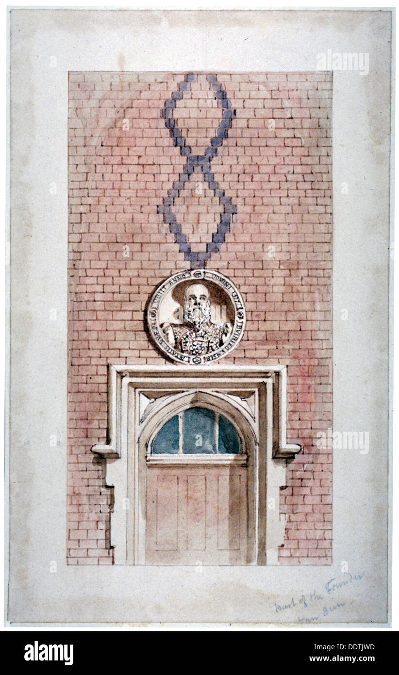 Van Dun gli ospizi di carità, Caxton Street, Londra, 1852. Artista: James Findlay Foto Stock