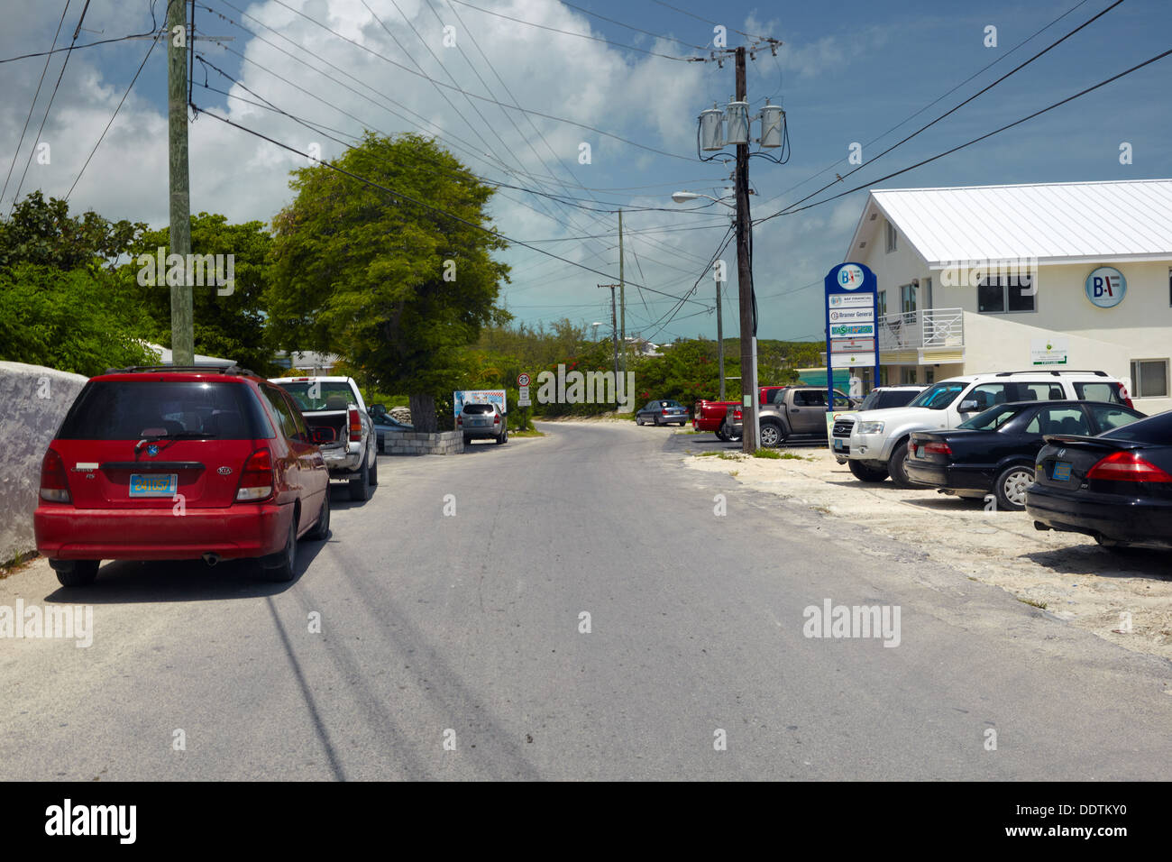 George Town, grande Exuma Island, Bahamas, dei Caraibi Foto Stock