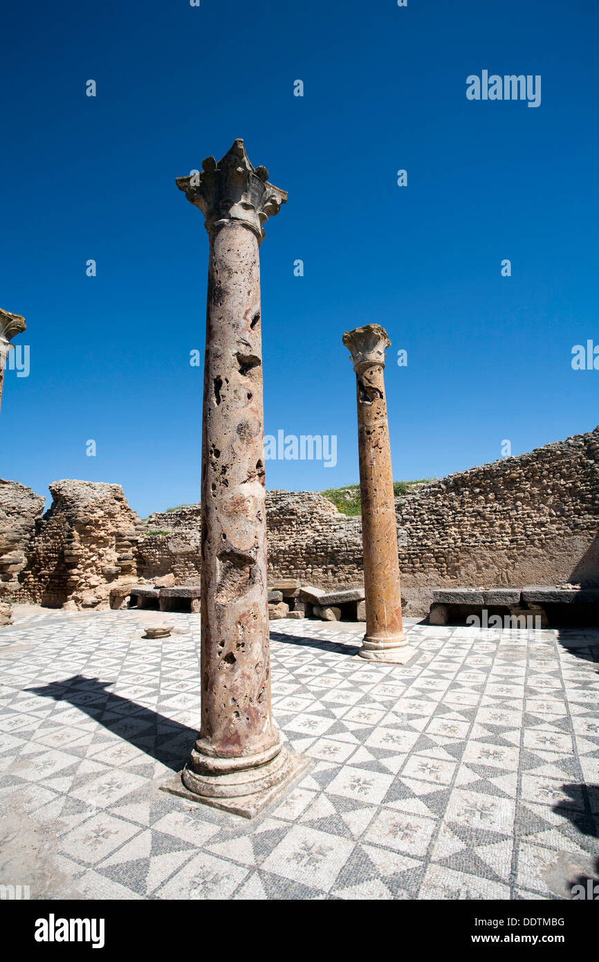 L'inverno Terme di Thuburbo Majus, Tunisia. Artista: Samuel Magal Foto Stock