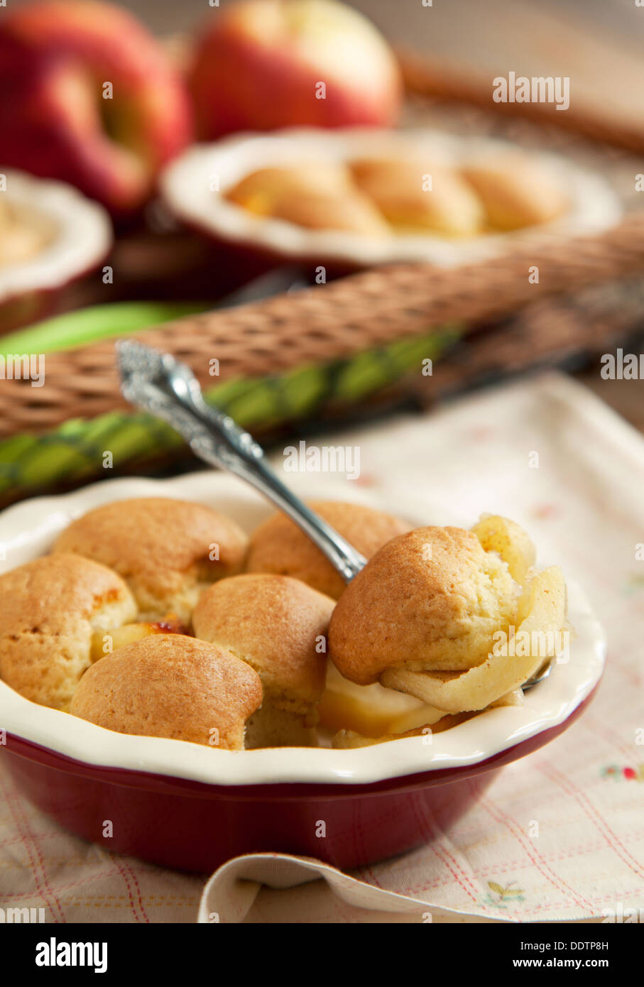 Apple Crumble di cookie Foto Stock