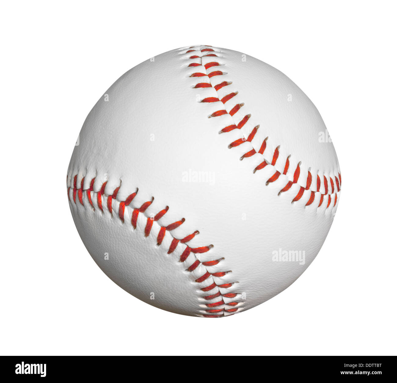 Nuovo baseball isolato con percorso di clipping. Foto Stock