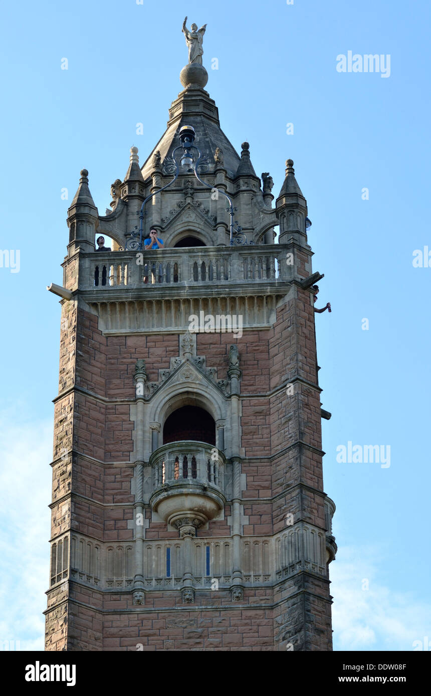 John Cabot Tower Brandon Hill park Bristol England Regno Unito Foto Stock