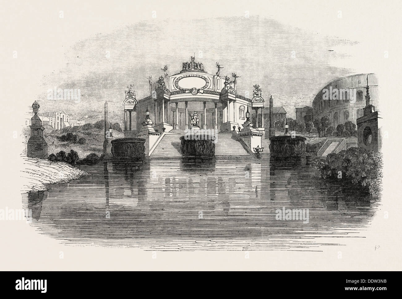 Il tempio di Giano, a Surrey Zoological Gardens, London, Regno Unito Foto Stock