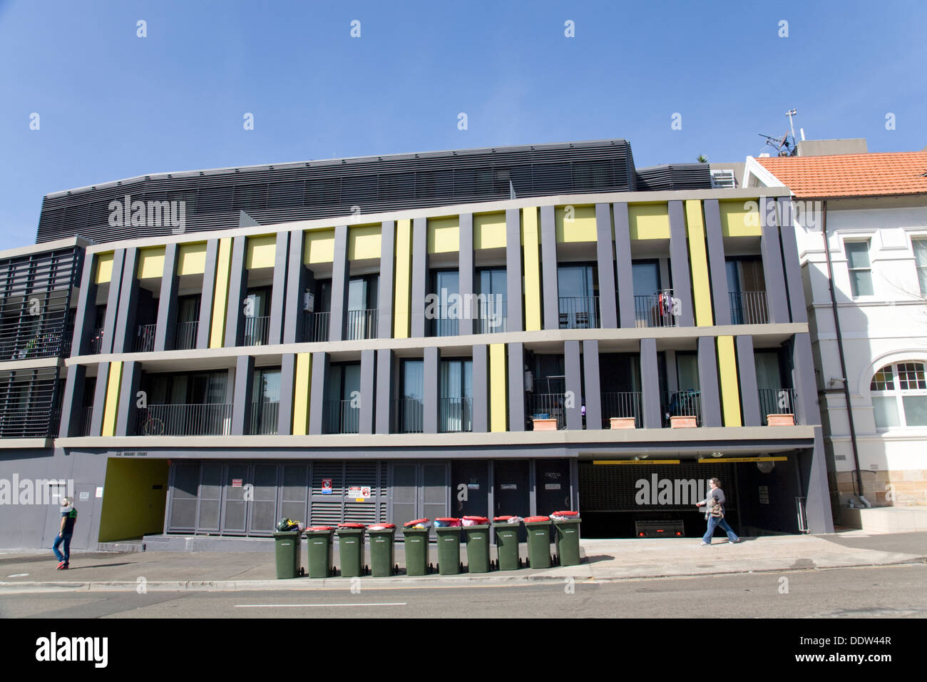 Moderni appartamenti a sydney in Regent Street, Chippendale, nuovo Galles del Sud, Sydney, Australia Foto Stock