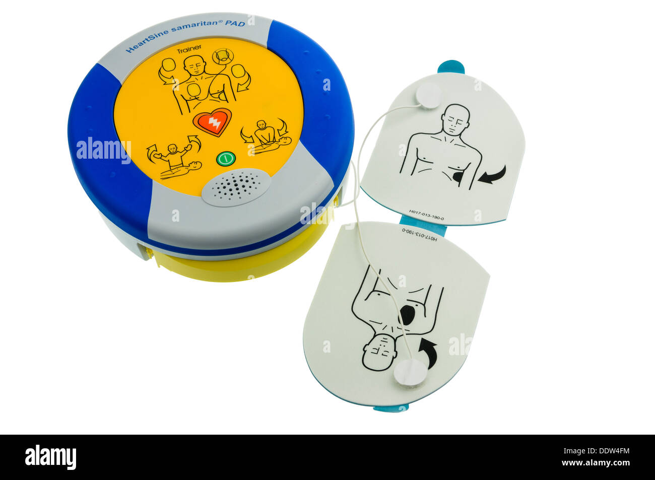 Heartsine unità di addestramento per la sua gamma di defibrillatori automatici Foto Stock