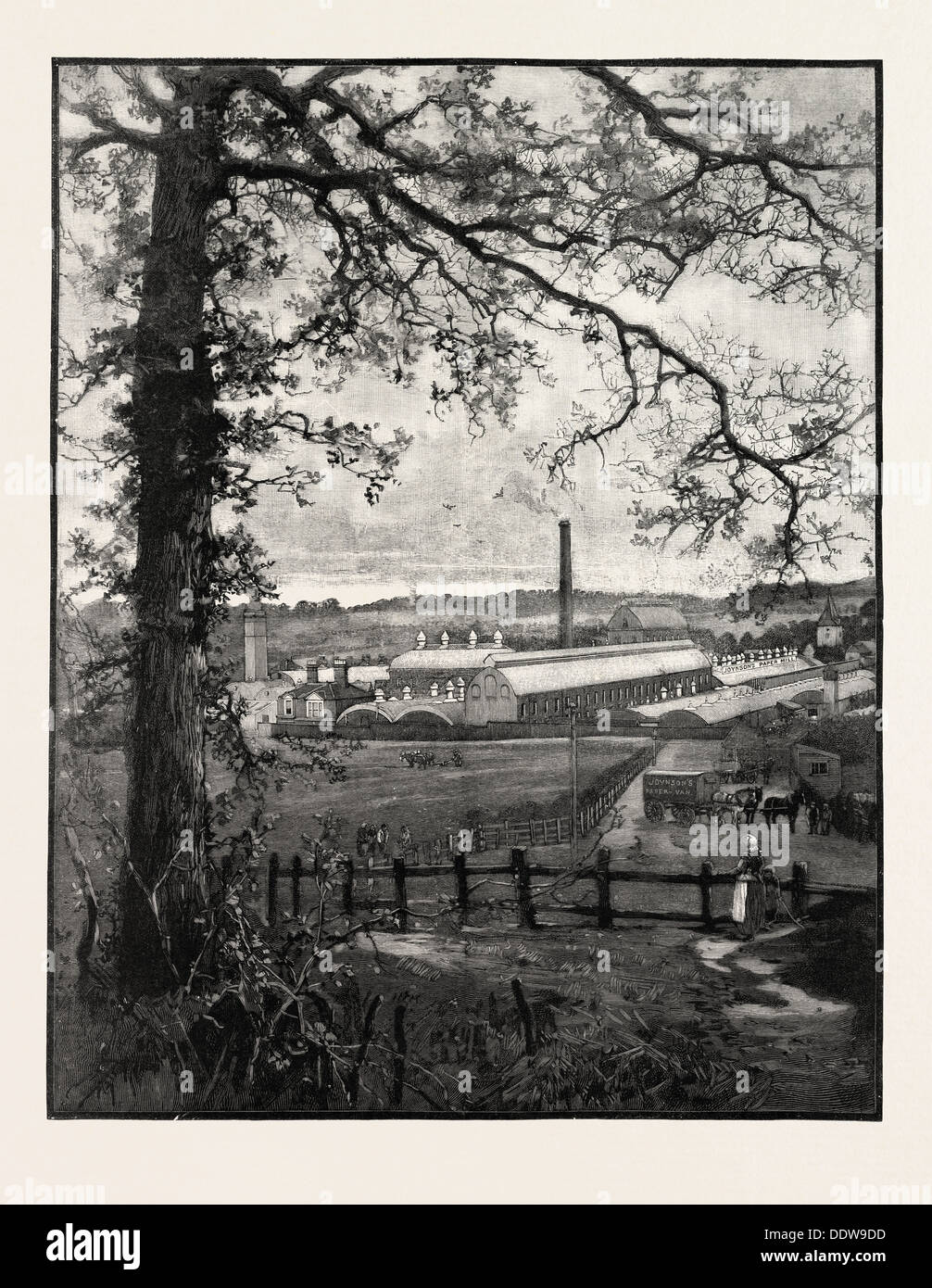 JOYNSON'S cartiere, ST. MARY CRAY, KENT, Regno Unito, 1890 l'incisione Foto Stock