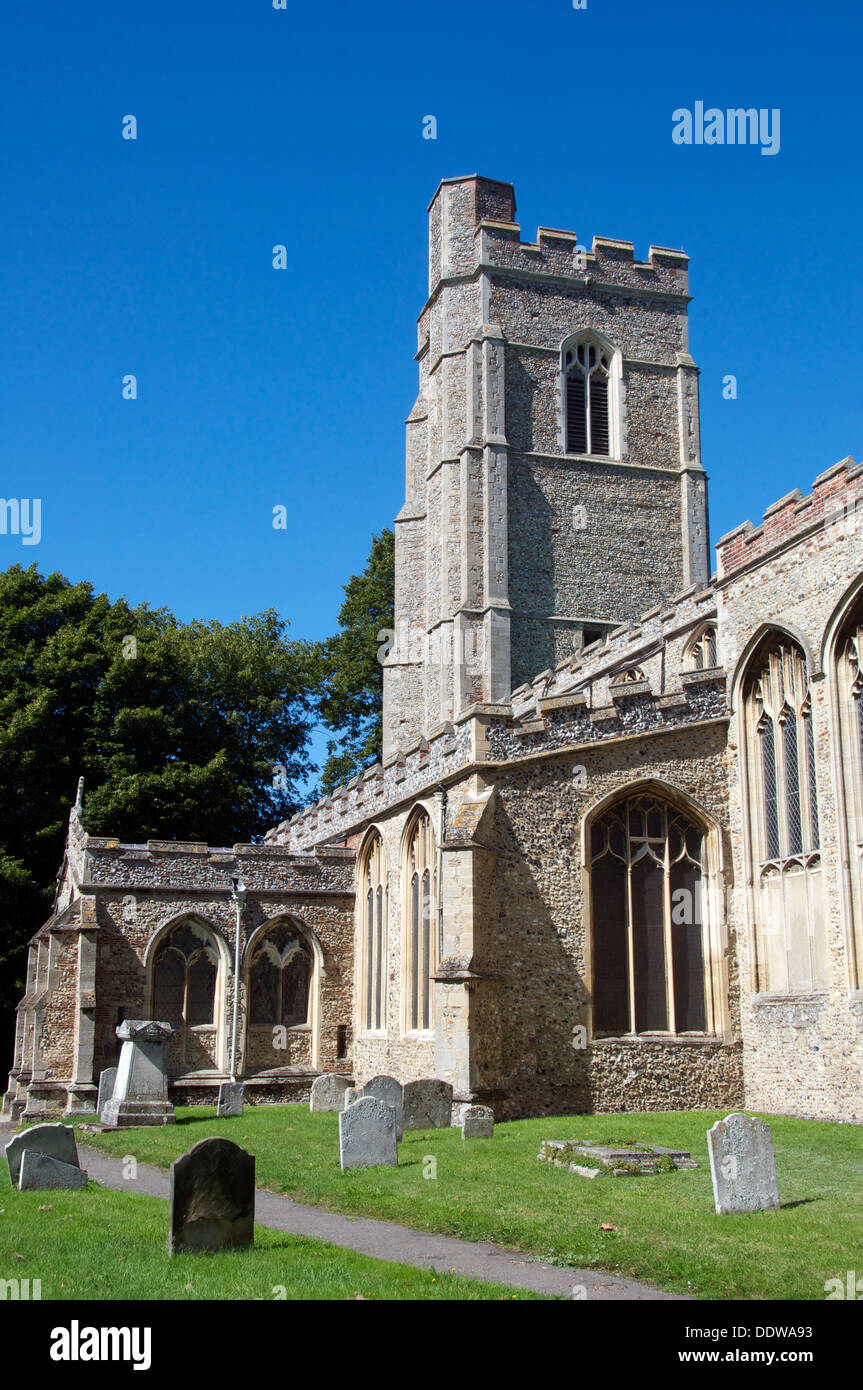La chiesa di Saint Gregory Sudbury Suffolk in Inghilterra Foto Stock