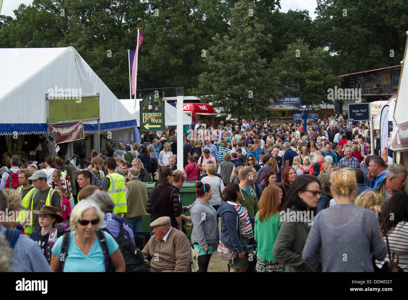 Folle a 2013 Land Rover Burghley Horse Trials Foto Stock