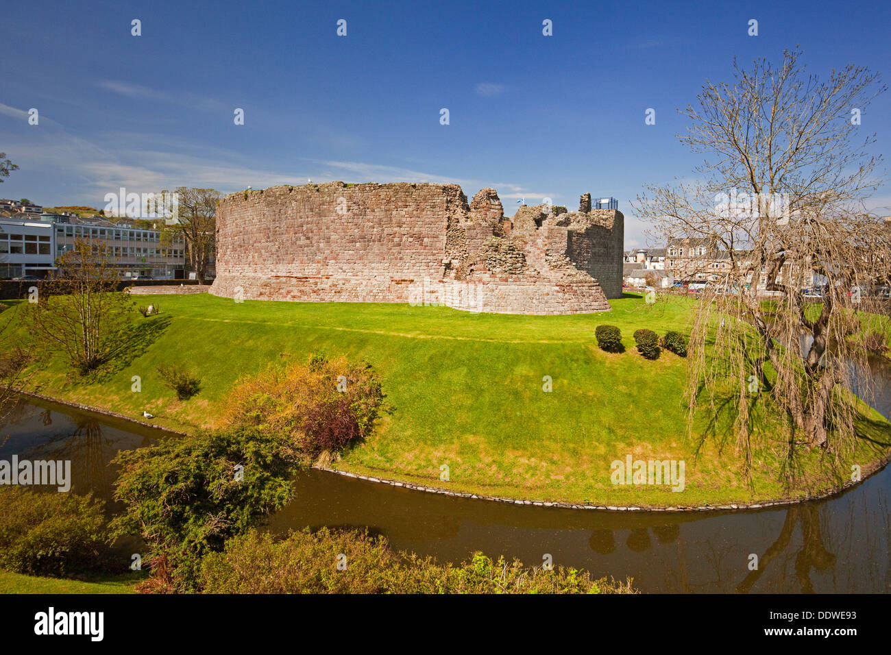 Rothesay Castello, Isle of Bute Foto Stock