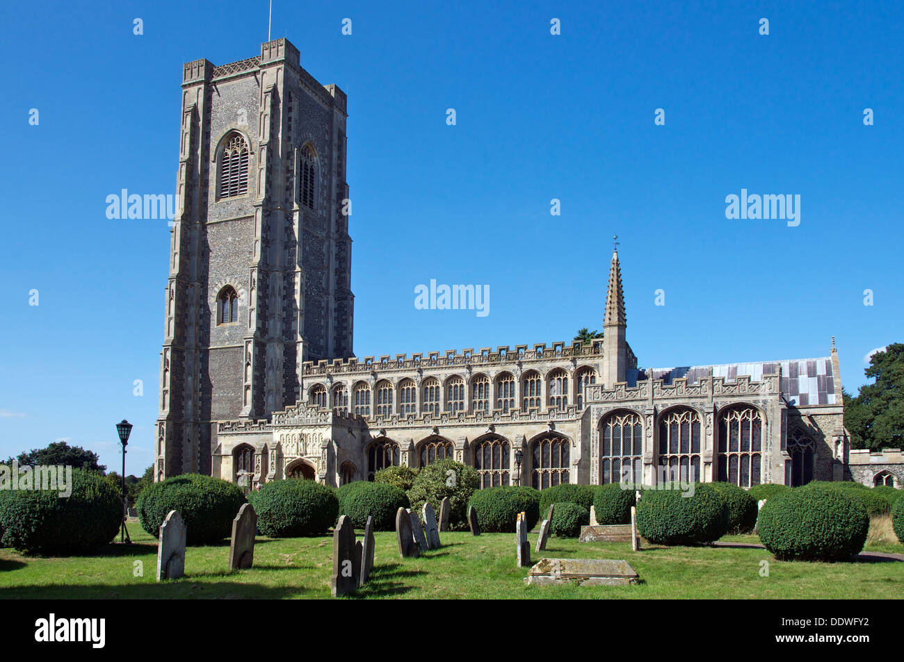 Chiesa parrocchiale di San Pietro e di San Paolo Lavenham Suffolk in Inghilterra Foto Stock