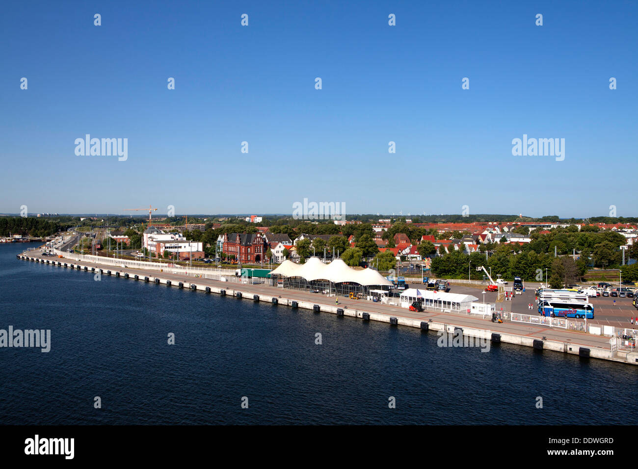 Warnemunde una località balneare nel distretto di Rostock situata sul Mar Baltico nel nord est della Germania Foto Stock