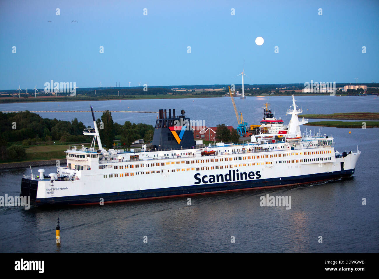 Scandlines FS Kronprins Frederik traghetto per auto che opera tra la città danese di Gedser e la città tedesca di Rostock Foto Stock