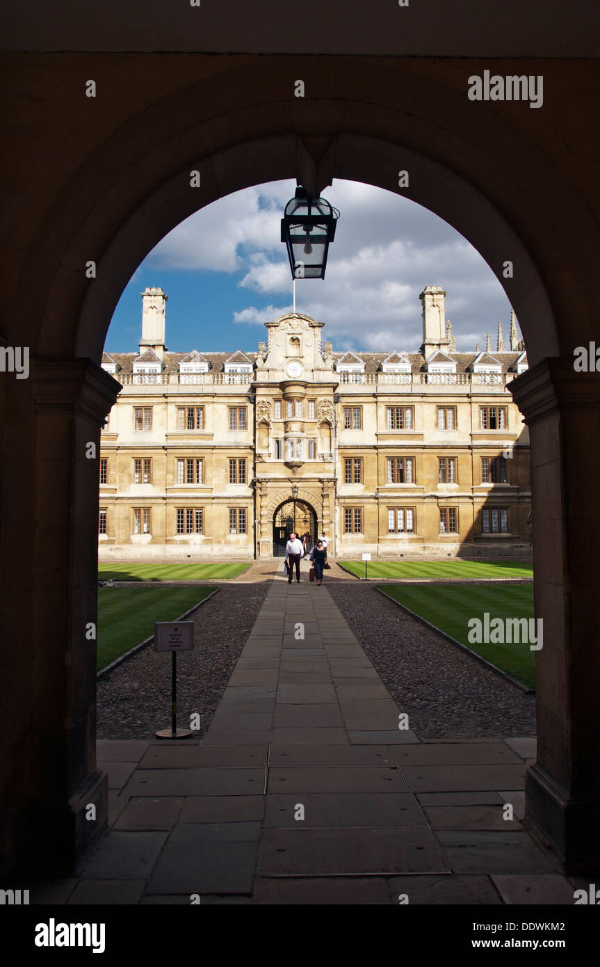 Un quadrangolo Clare College di Cambridge University Cambridgeshire Inghilterra Foto Stock