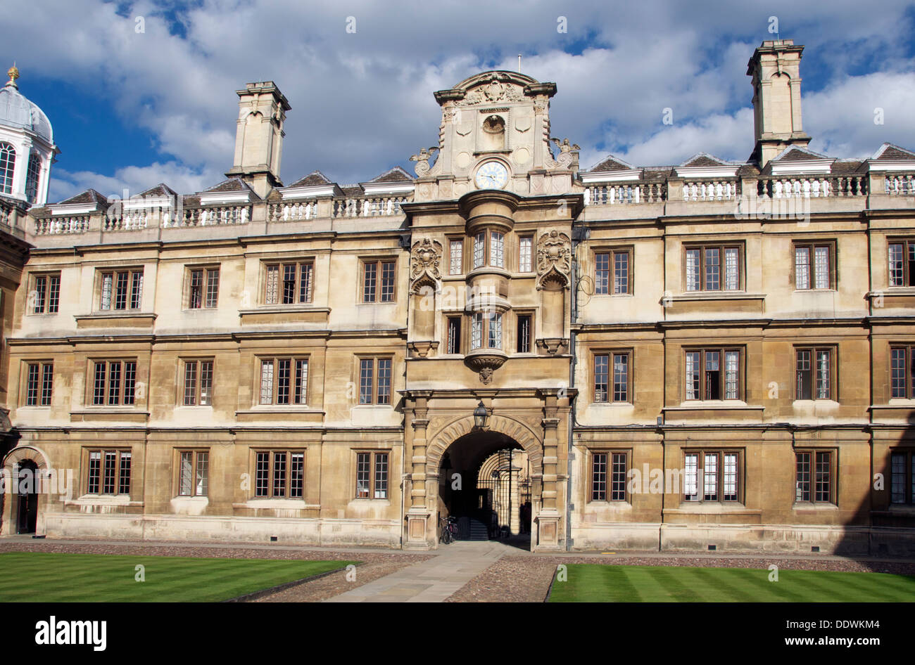 Un quadrangolo Clare College di Cambridge University Cambridgeshire Inghilterra Foto Stock