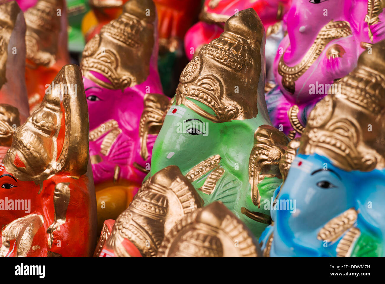 Elefante indù Dio. Signore Ganesha statue Foto Stock