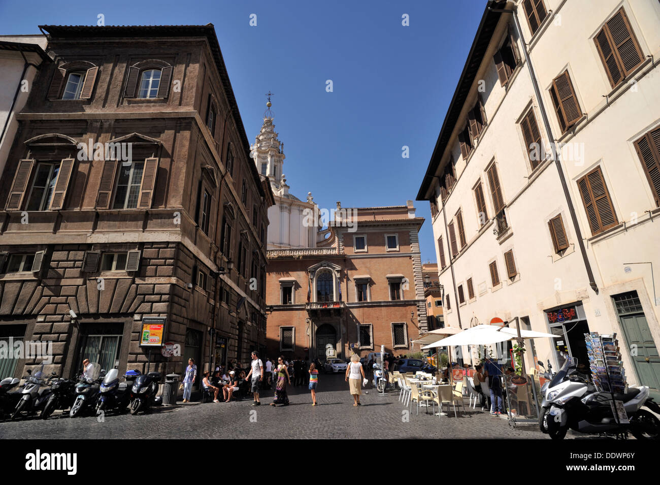 Italia, Roma, Piazza Sant'Eustachio Foto Stock