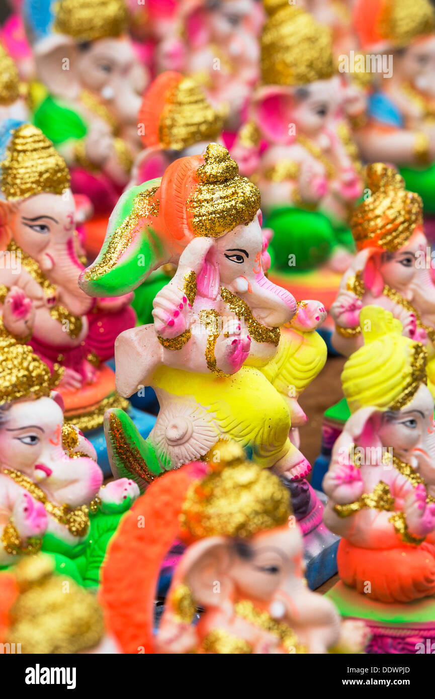 Elefante indù Dio. Signore Ganesha statue Foto Stock