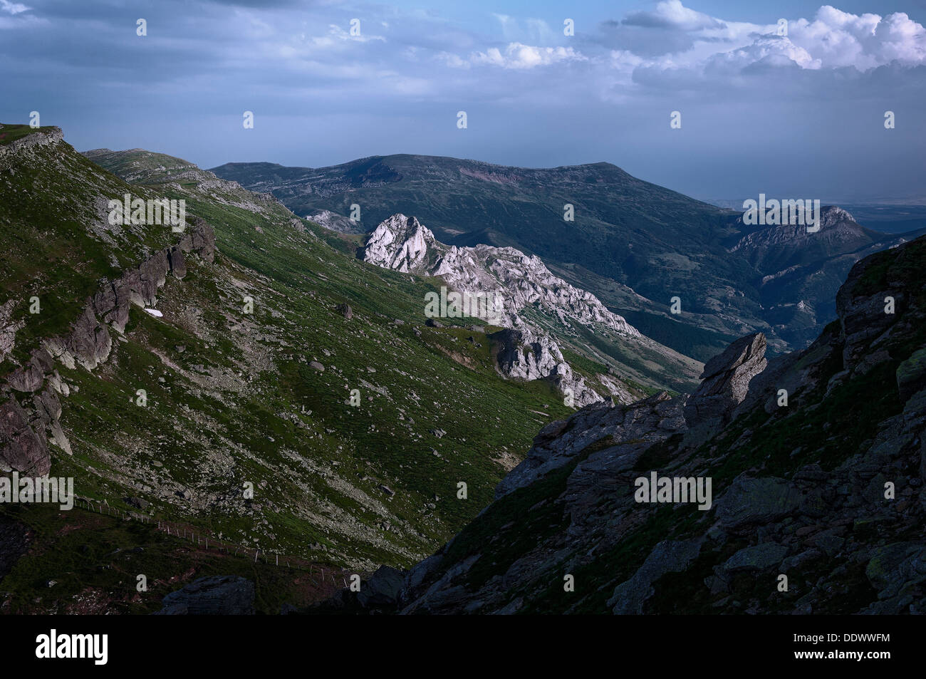 Vista dal picco Tre Mari Foto Stock