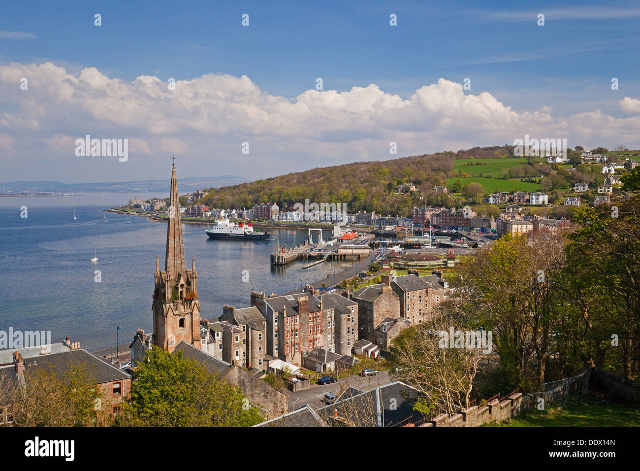 Vista su Rothesay, Isle of Bute Foto Stock
