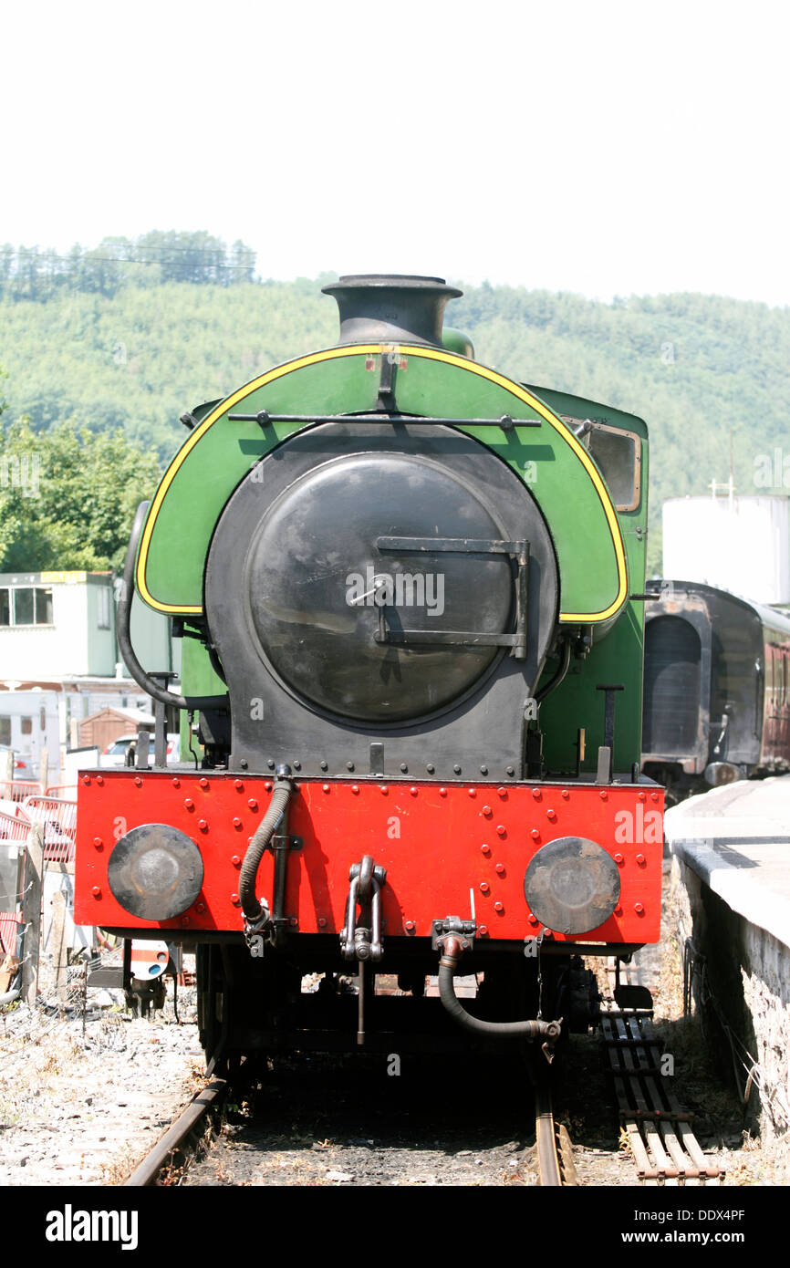 Gwili Railway - Rheilffordd Ager y Gwili Haulwen 0-6-0 serbatoio a sella motore a vapore Foto Stock