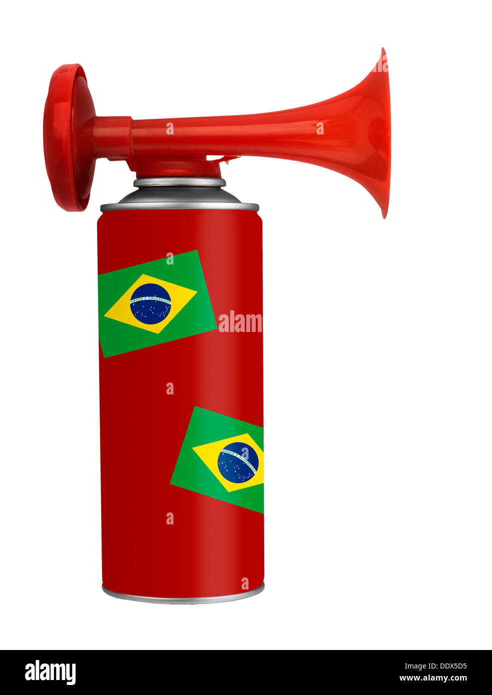 Il Brasile football soccer tromba d'aria Foto Stock