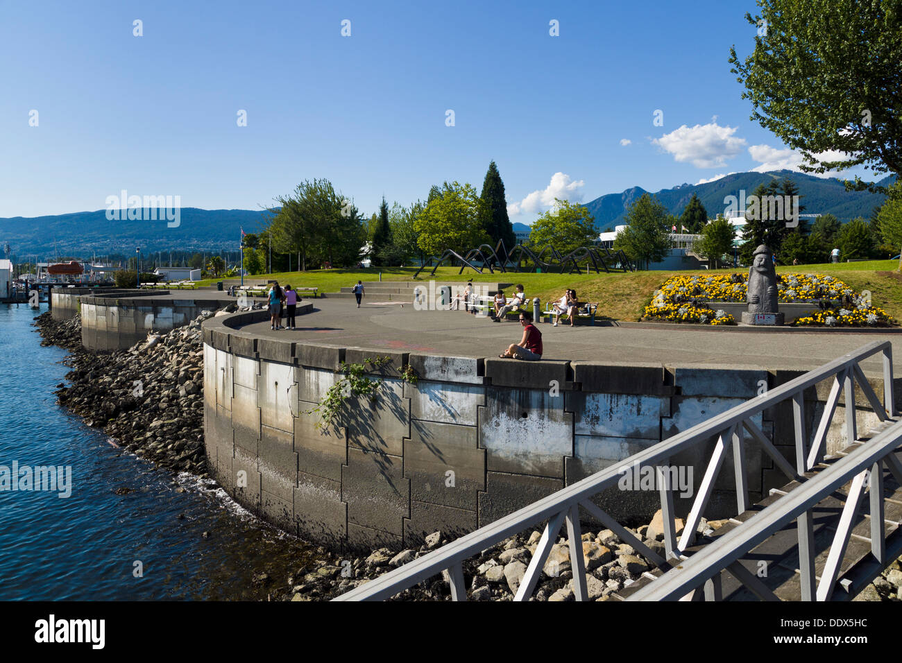 Il Waterfront Park, North Vancouver, British Columbia, Canada. Foto Stock