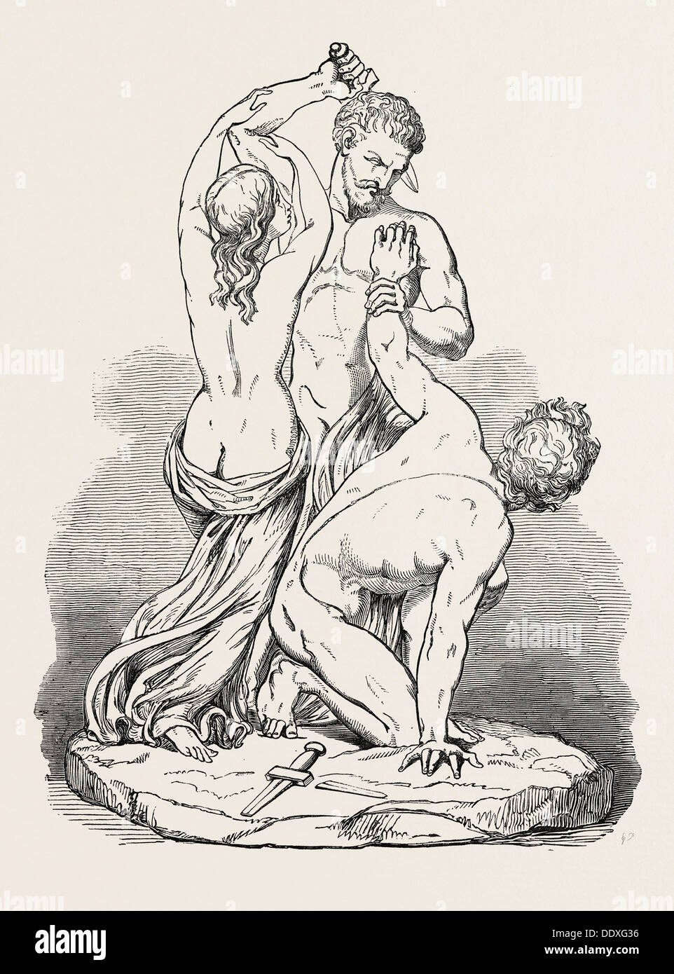 La scultura. " Intercede per la misericordia.' DI CHARLES estati, 1851 Foto Stock