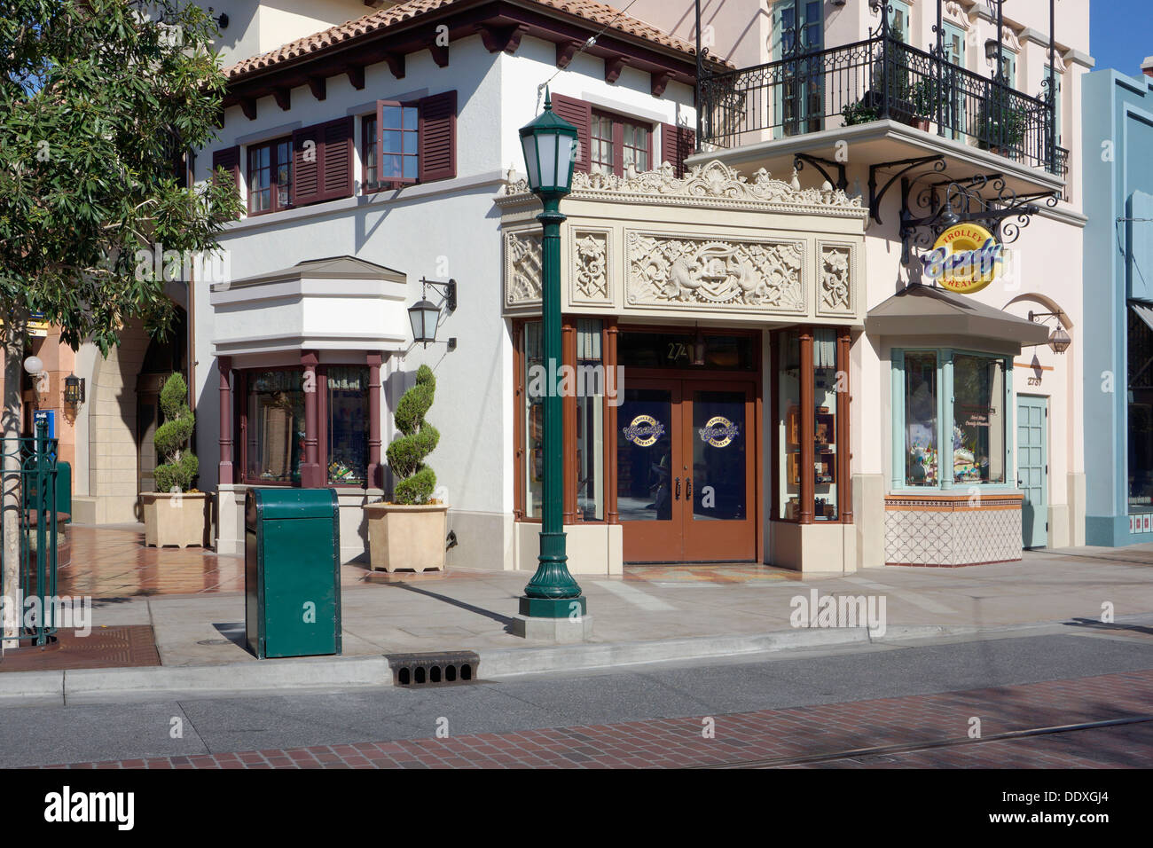 Buena Vista Street negozi, Carrello Candy tratta, Disneyland, California Adventure Park, Anaheim Foto Stock