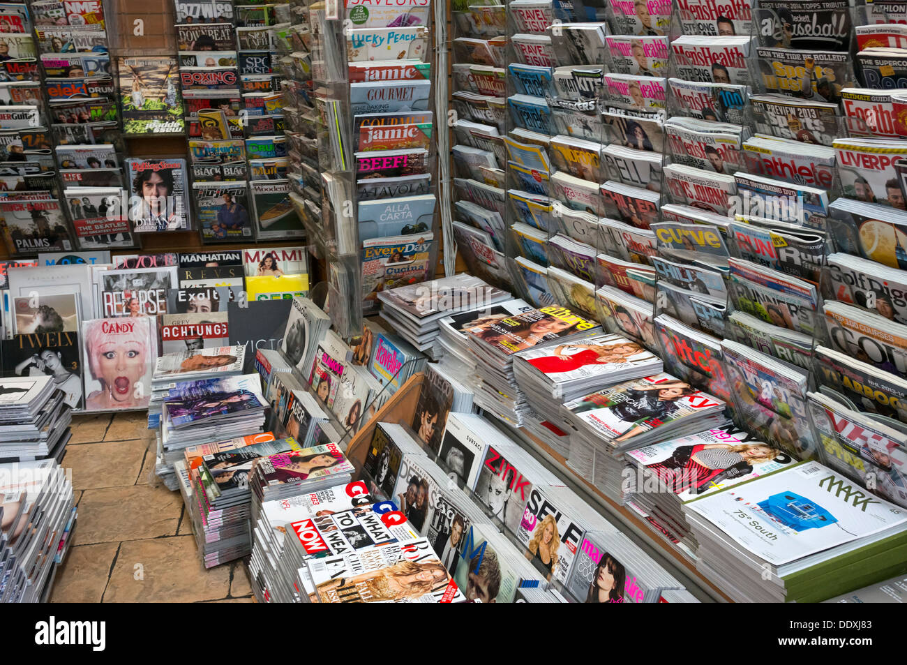 Magazine store in New York City Foto Stock