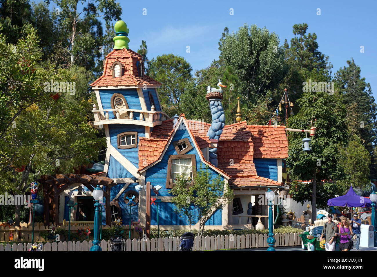 Pippo's House, Toontown, Disneyland Resort, Fantasyland Magic Kingdome, Anaheim California Foto Stock