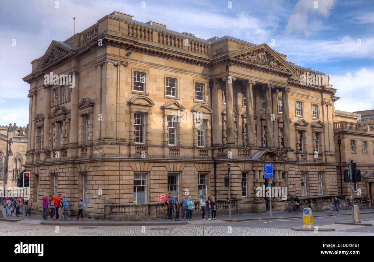 Lothian Chambers - The Midlothian County Building, Edimburgo, Lothian, Scozia, Regno Unito Foto Stock