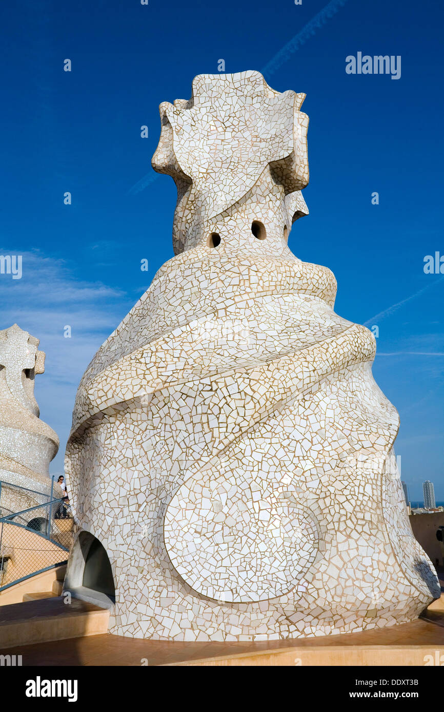 La Pedrera (Casa Mila), Barcellona, Spagna, 2007. Artista: Samuel Magal Foto Stock