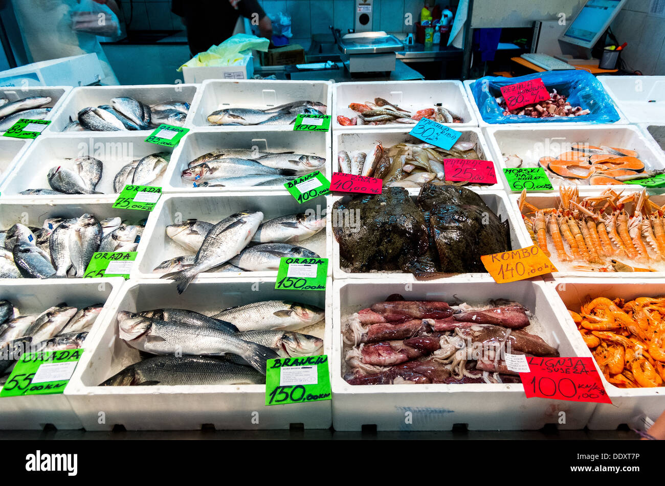 Mercato del pesce Foto Stock
