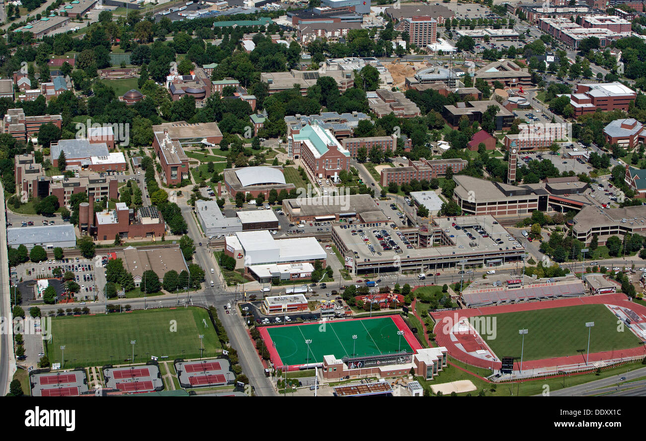 Fotografia aerea università di Louisville, Kentucky Foto Stock