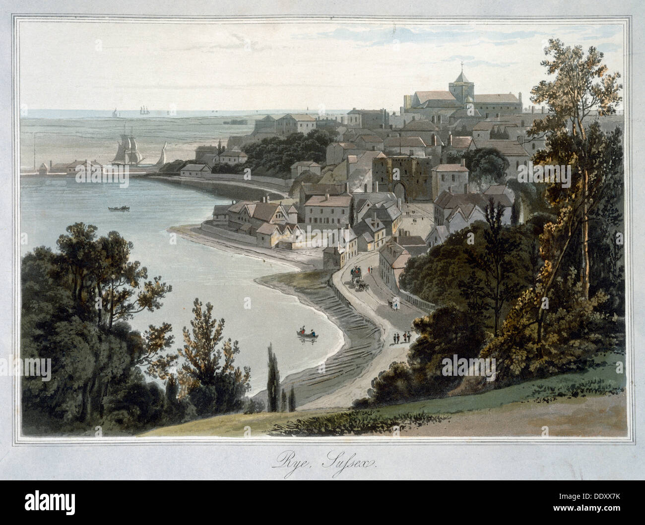 " Segala, Sussex', 1823. Artista: William Daniell Foto Stock