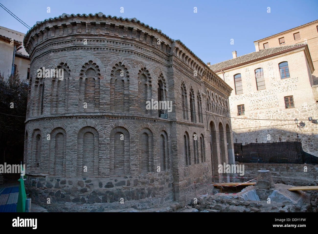 Mudejar abside aggiunta alla moschea del Cristo della luce, Toledo, Spagna, 2007. Artista: Samuel Magal Foto Stock