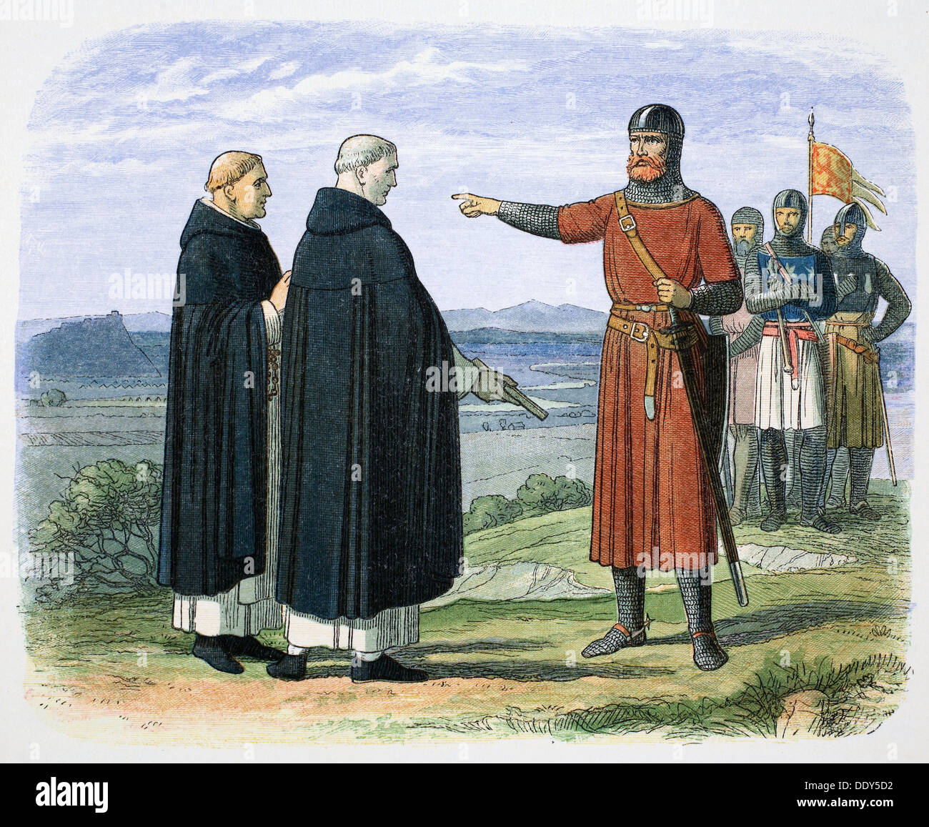 William Wallace respinge le proposte in inglese, 1297 (1864). Artista: James William Edmund Doyle Foto Stock