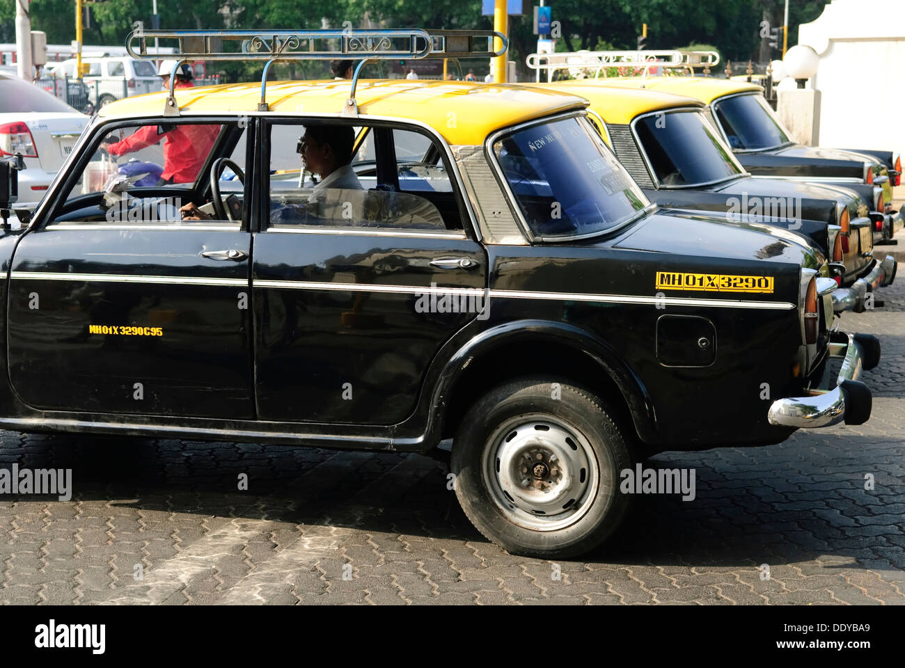 Taxicabs, Mumbai, India, Asia Foto Stock