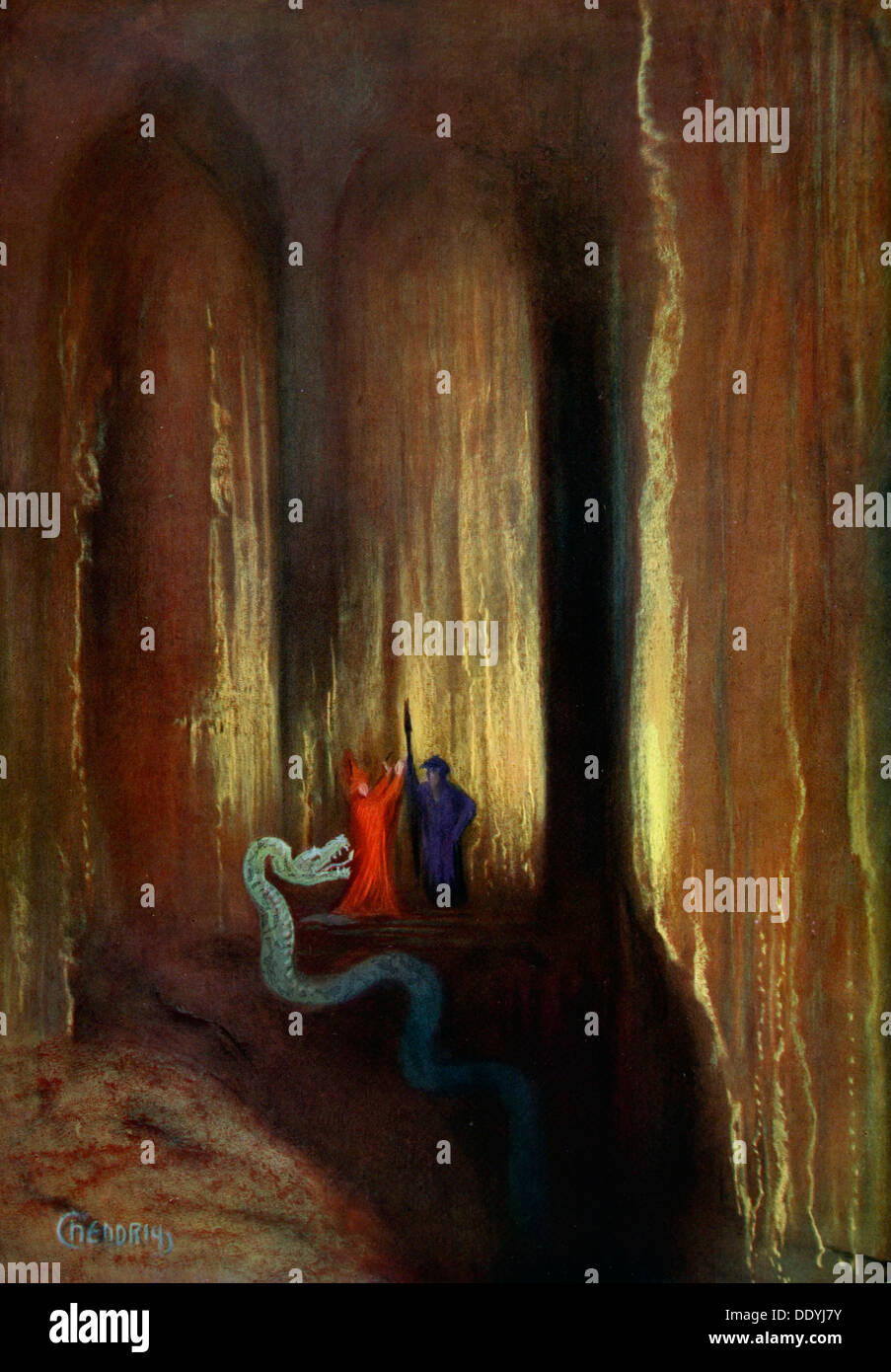 'Dark Cavern', 1906. Artista: sconosciuto Foto Stock