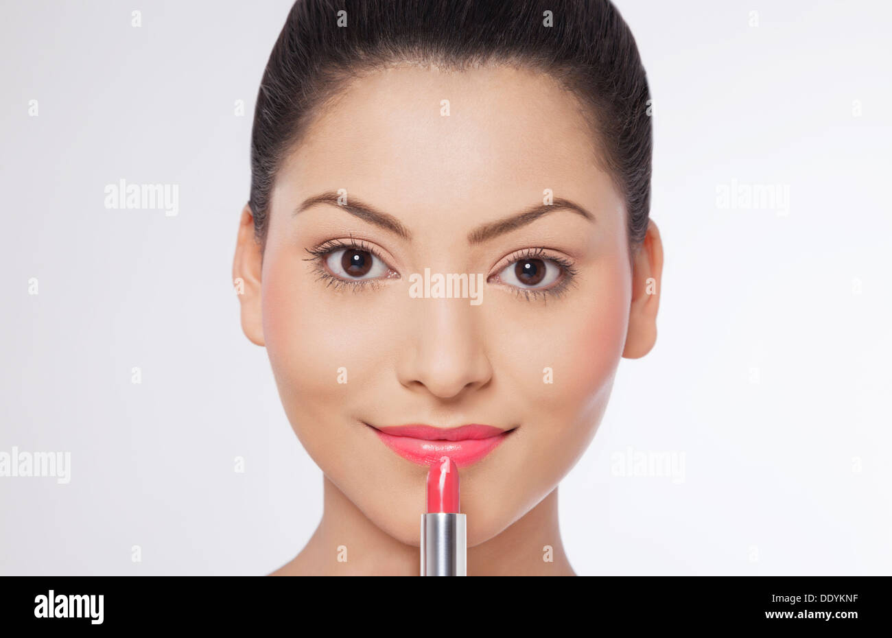 Donna rossetto Foto Stock